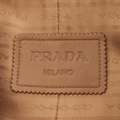 NAPPA トレンチコート レザー ブラウン プラダ アウター PRADA