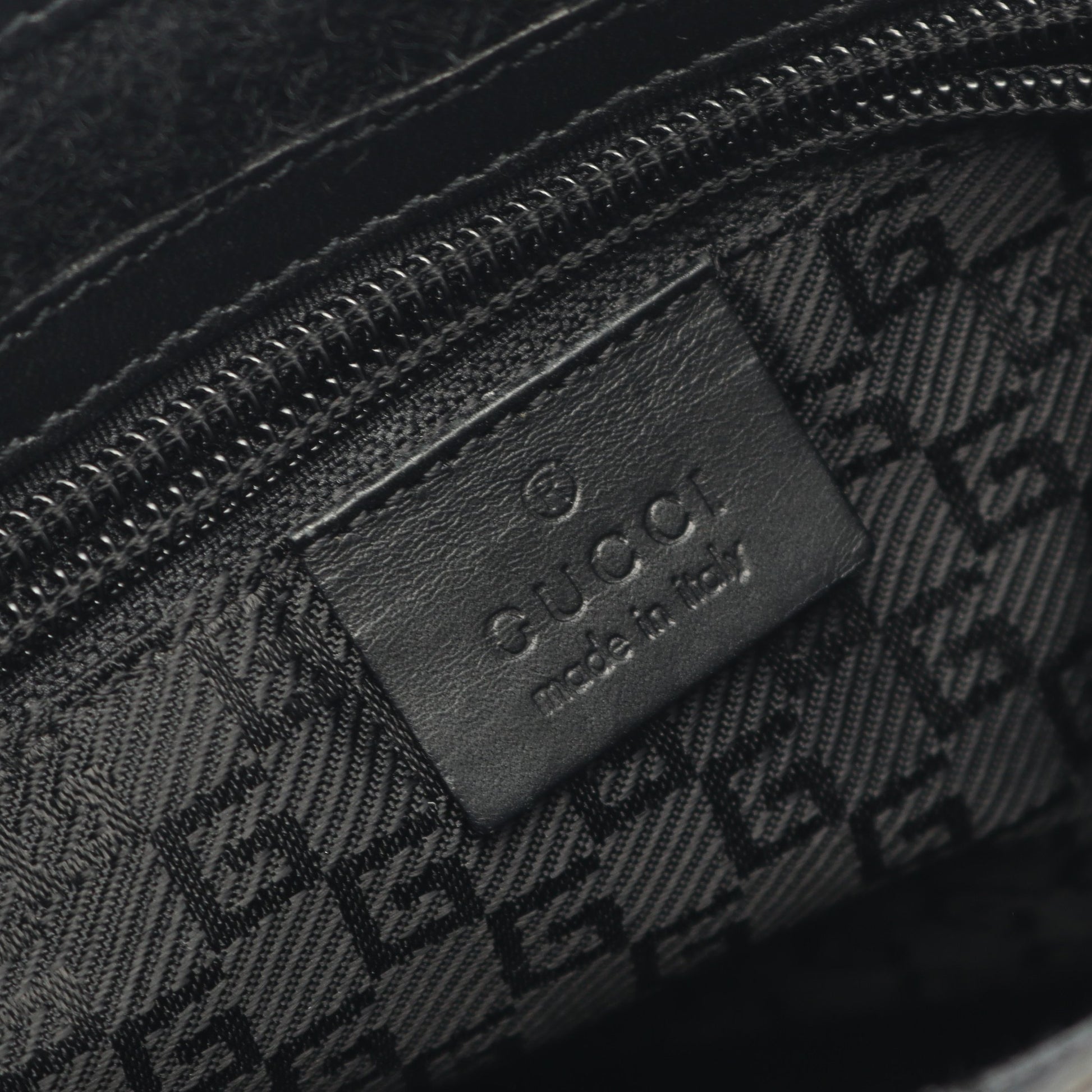 ショルダーバッグ キャンバス レザー ブラック グッチ バッグ GUCCI