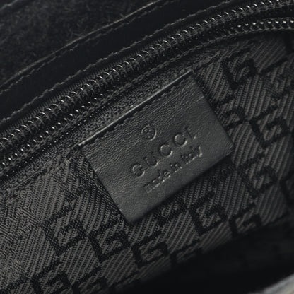 ショルダーバッグ キャンバス レザー ブラック グッチ バッグ GUCCI