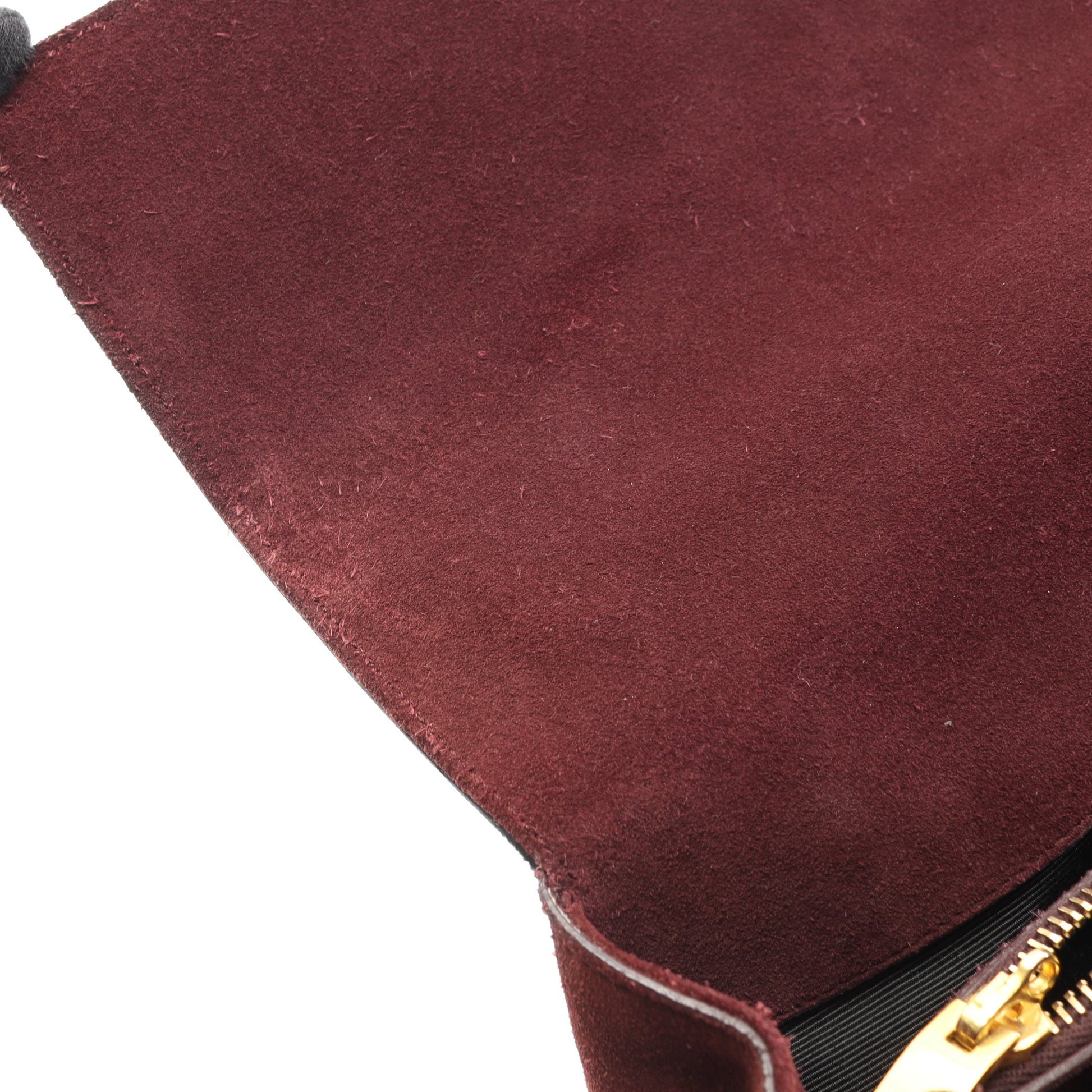 サック ムジーク ハンドバッグ スエード レザー ボルドー ブラック サンローランパリ バッグ SAINT LAURENT PARIS