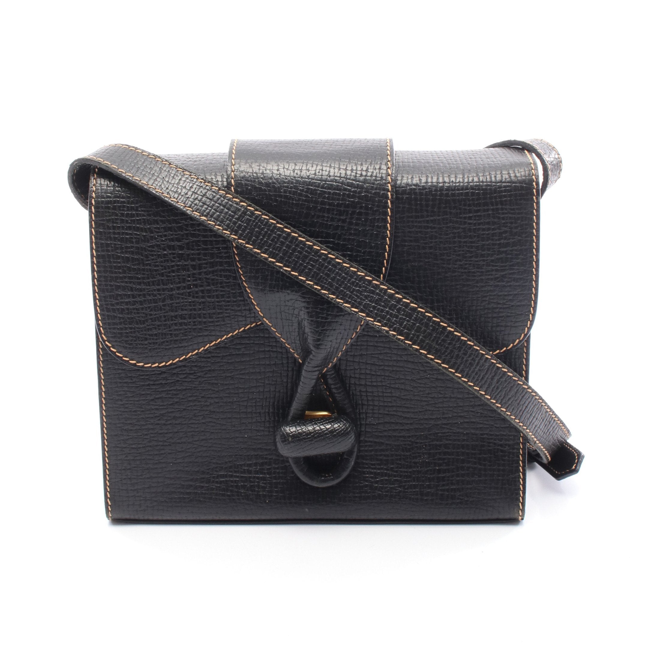 ショルダーバッグ レザー ブラック ロエベ – RECLO