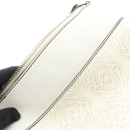 アナグラム ショルダーバッグ PVC レザー オフホワイト ロエベ バッグ LOEWE