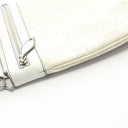 アナグラム ショルダーバッグ PVC レザー オフホワイト ロエベ バッグ LOEWE