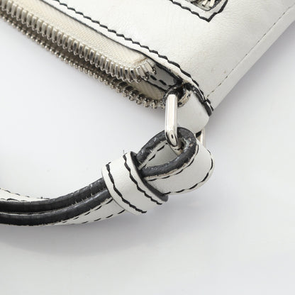 アナグラム ショルダーバッグ PVC レザー オフホワイト ロエベ バッグ LOEWE