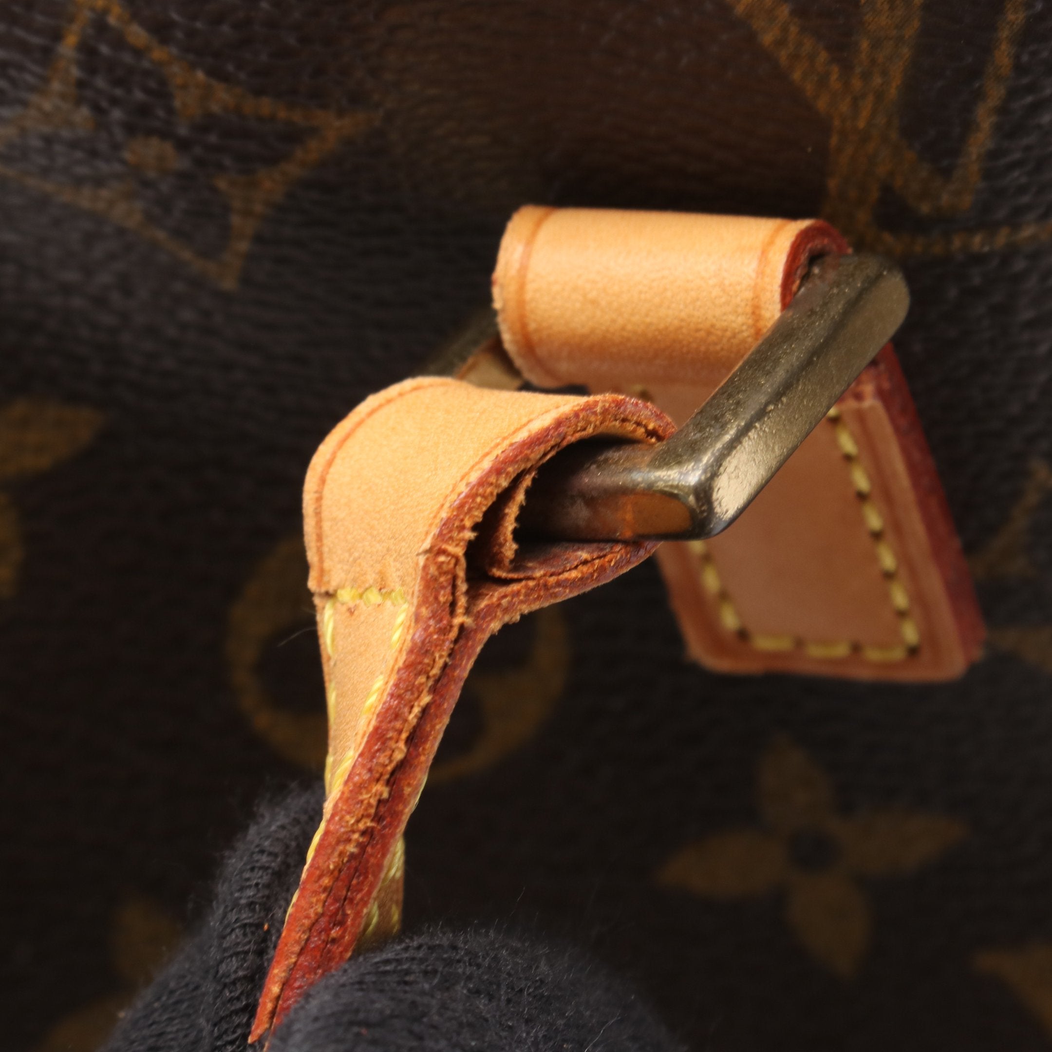 シテMM モノグラム ショルダーバッグ PVC レザー ブラウン ルイ