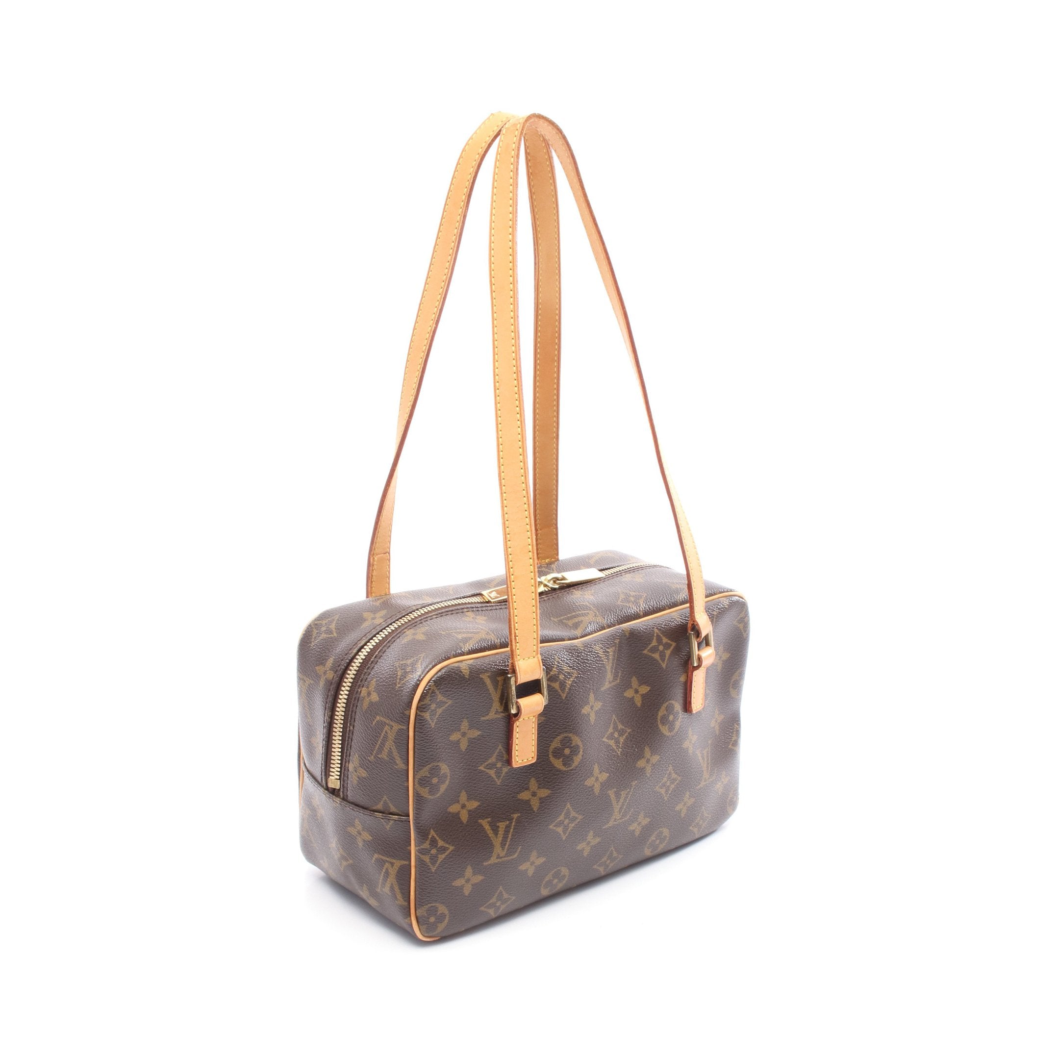 シテMM モノグラム ショルダーバッグ PVC レザー ブラウン ルイ