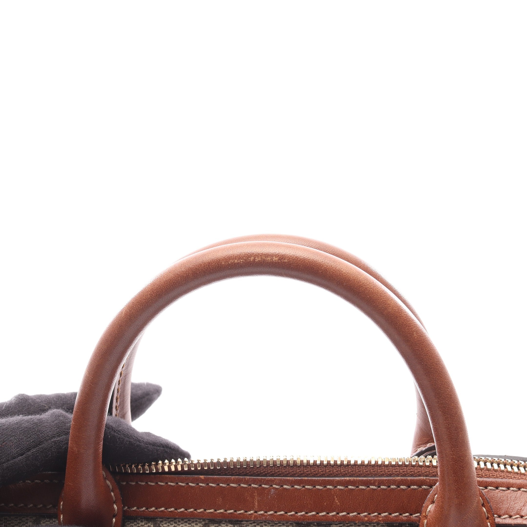 GGスプリーム ハンドバッグ ミニボストンバッグ PVC レザー ベージュ