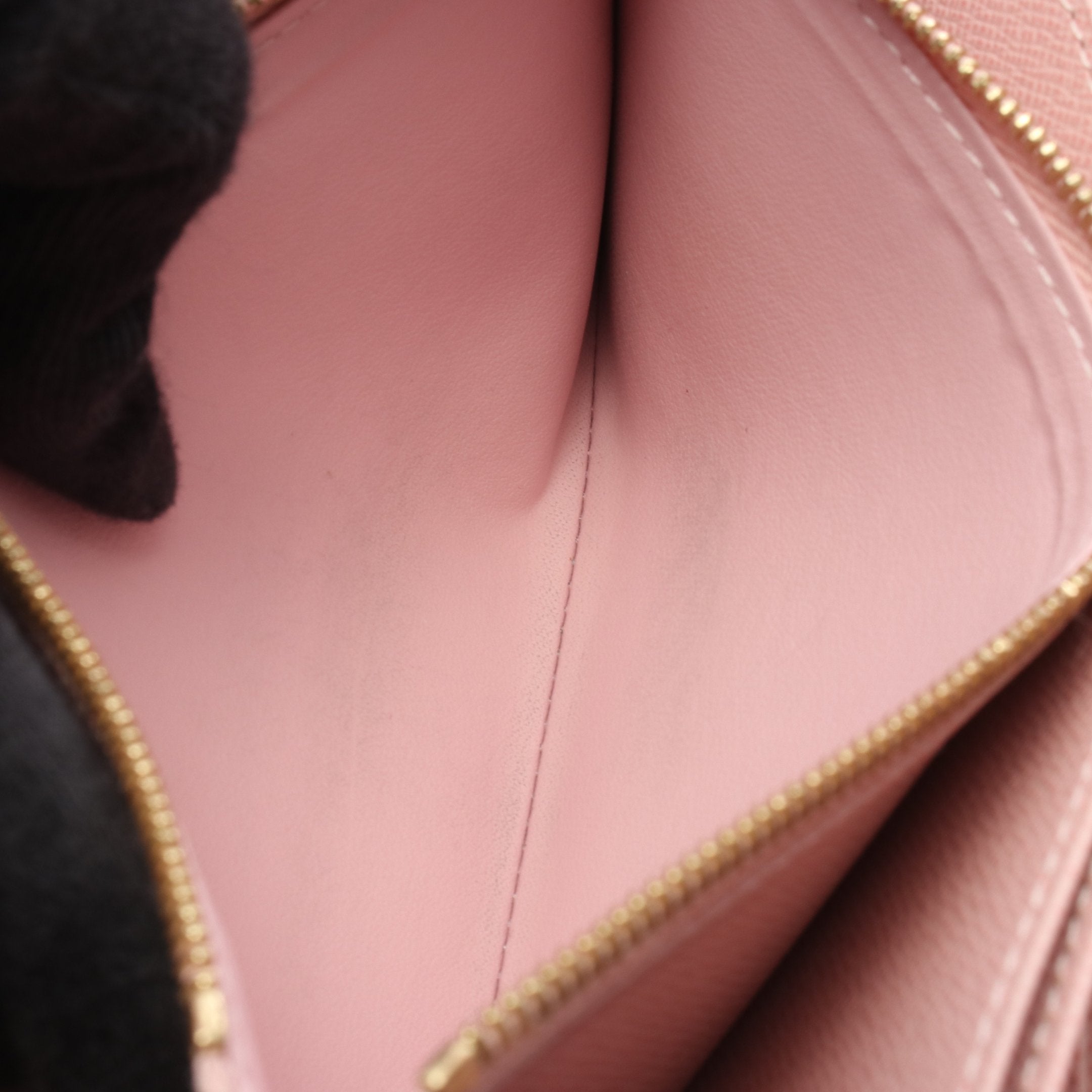 ジッピーウォレット ダミエアズール ローズバレリーヌ ラウンド