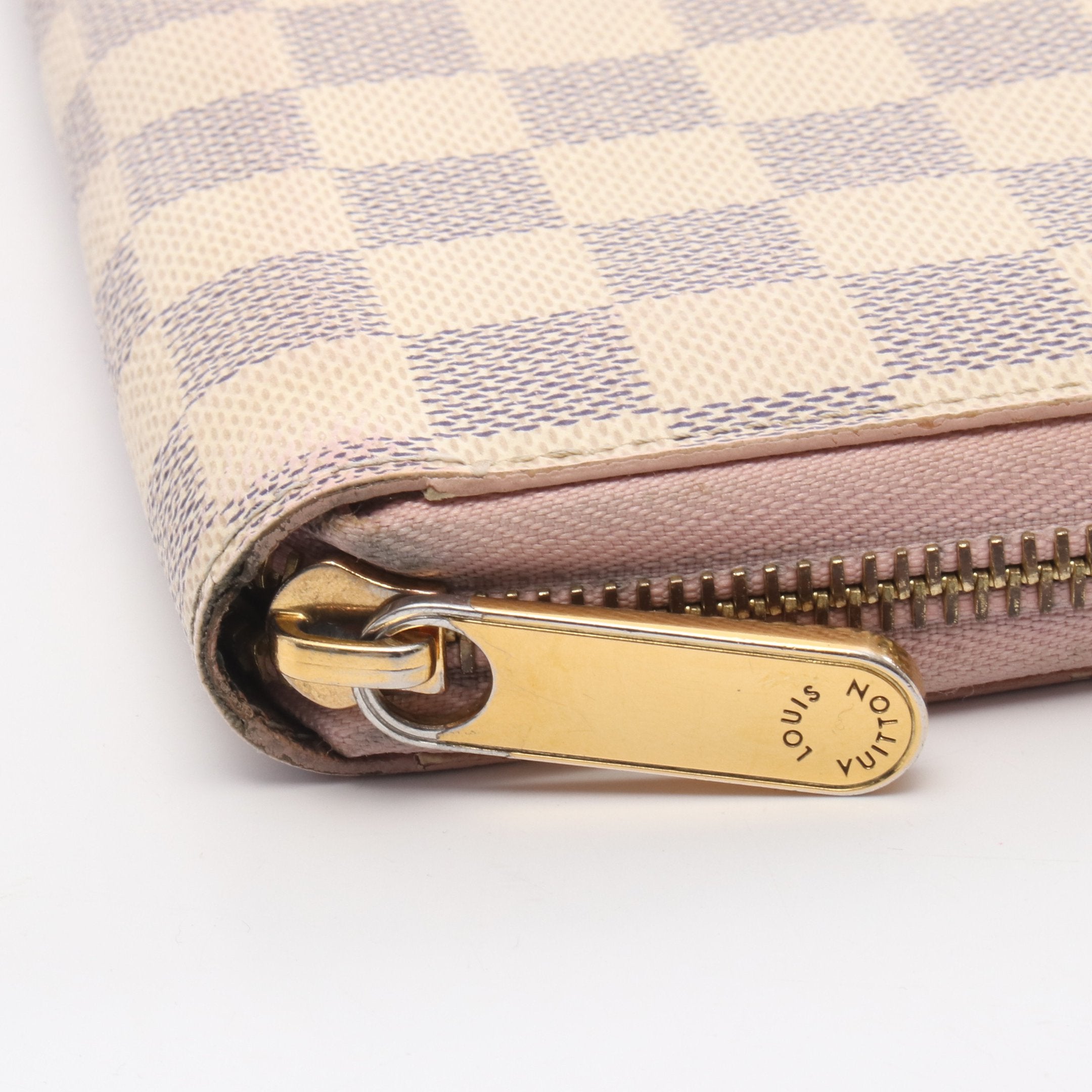 ジッピーウォレット ダミエアズール ローズバレリーヌ ラウンド