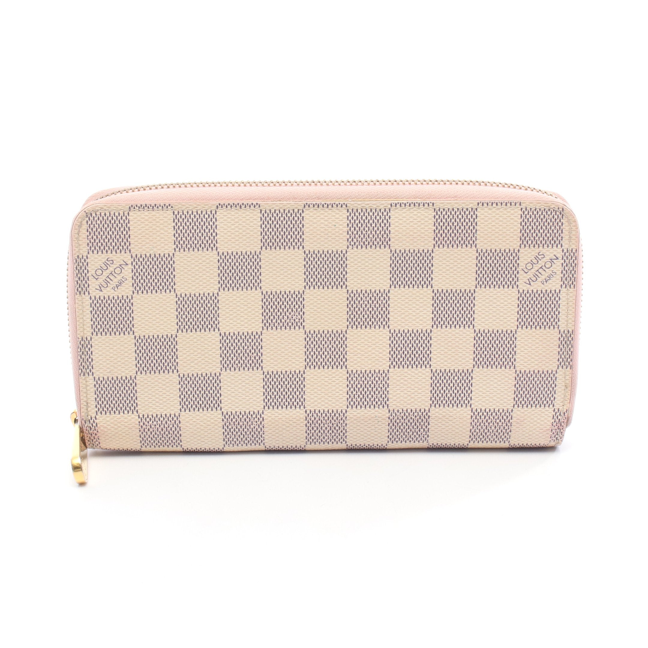 ジッピーウォレット ダミエアズール ローズバレリーヌ ラウンド