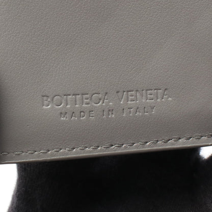 イントレチャート 三つ折り財布 レザー グレー ボッテガヴェネタ 財布・小物 BOTTEGA VENETA