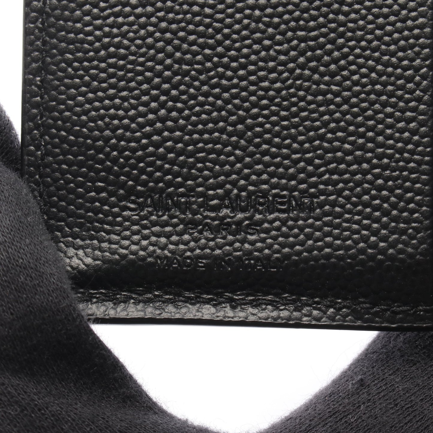 二つ折り財布 レザー ブラック サンローランパリ 財布・小物 SAINT LAURENT PARIS