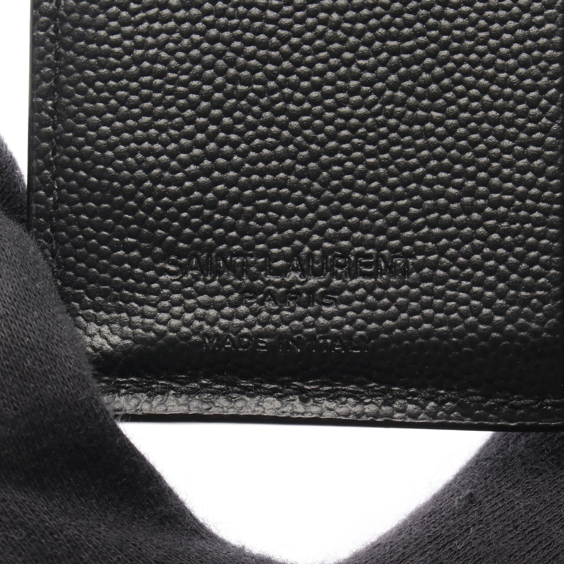 二つ折り財布 レザー ブラック サンローランパリ 財布・小物 SAINT LAURENT PARIS