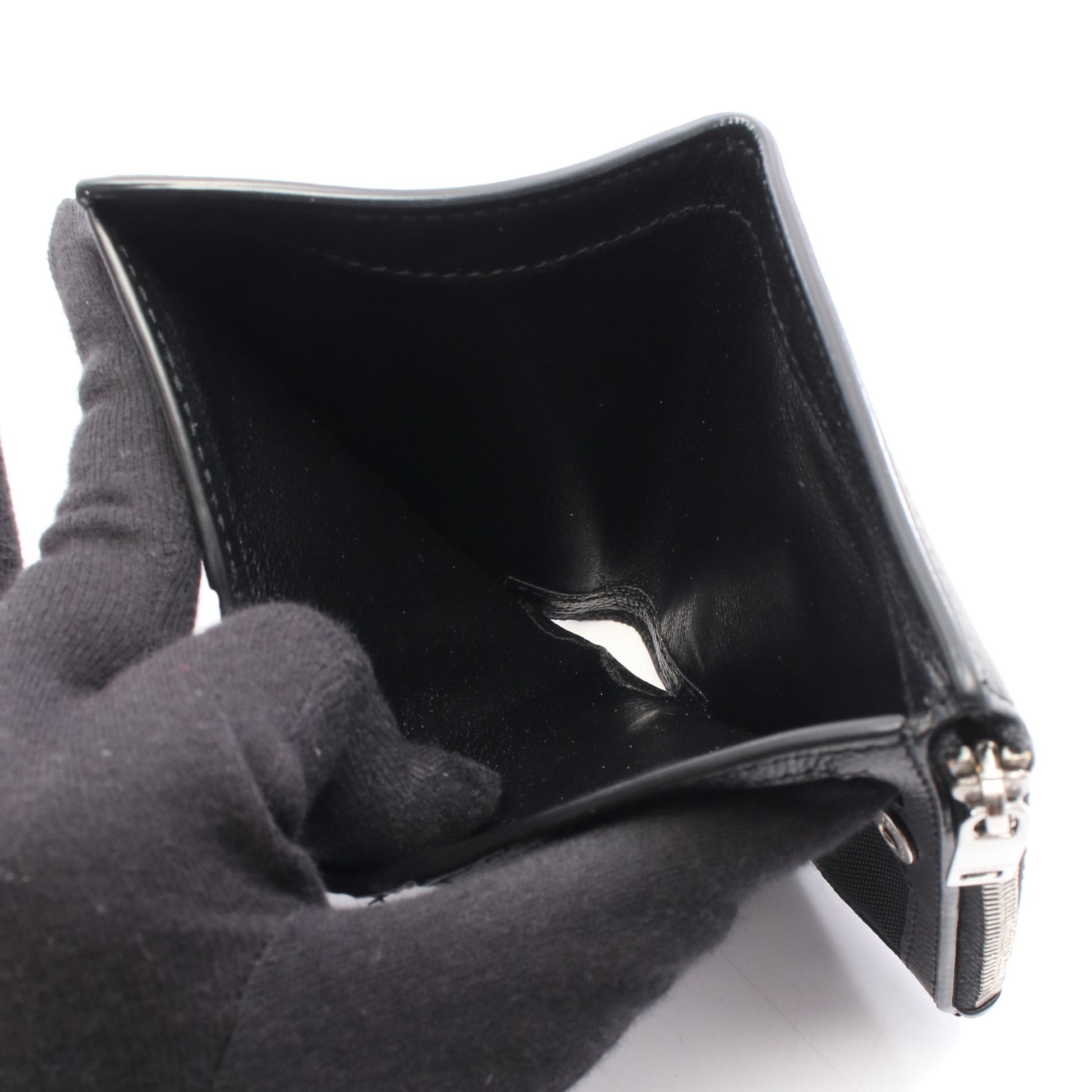二つ折り財布 レザー ブラック サンローランパリ 財布・小物 SAINT LAURENT PARIS