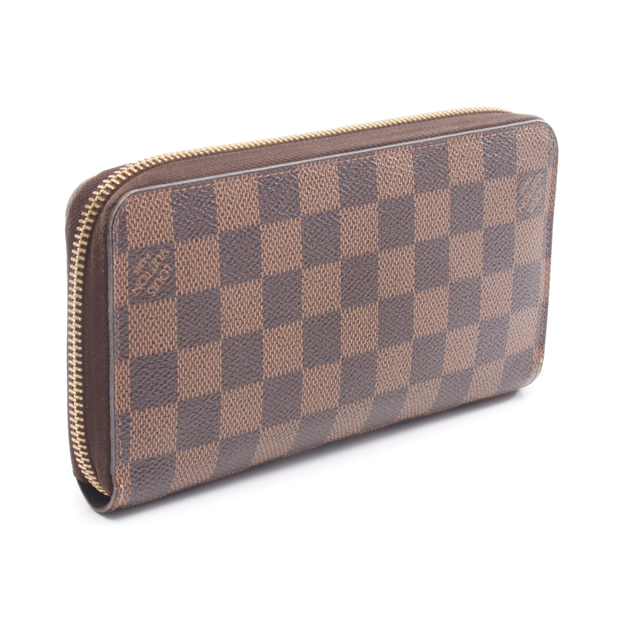 ジッピーウォレット ダミエエベヌ ラウンドファスナー長財布 PVC