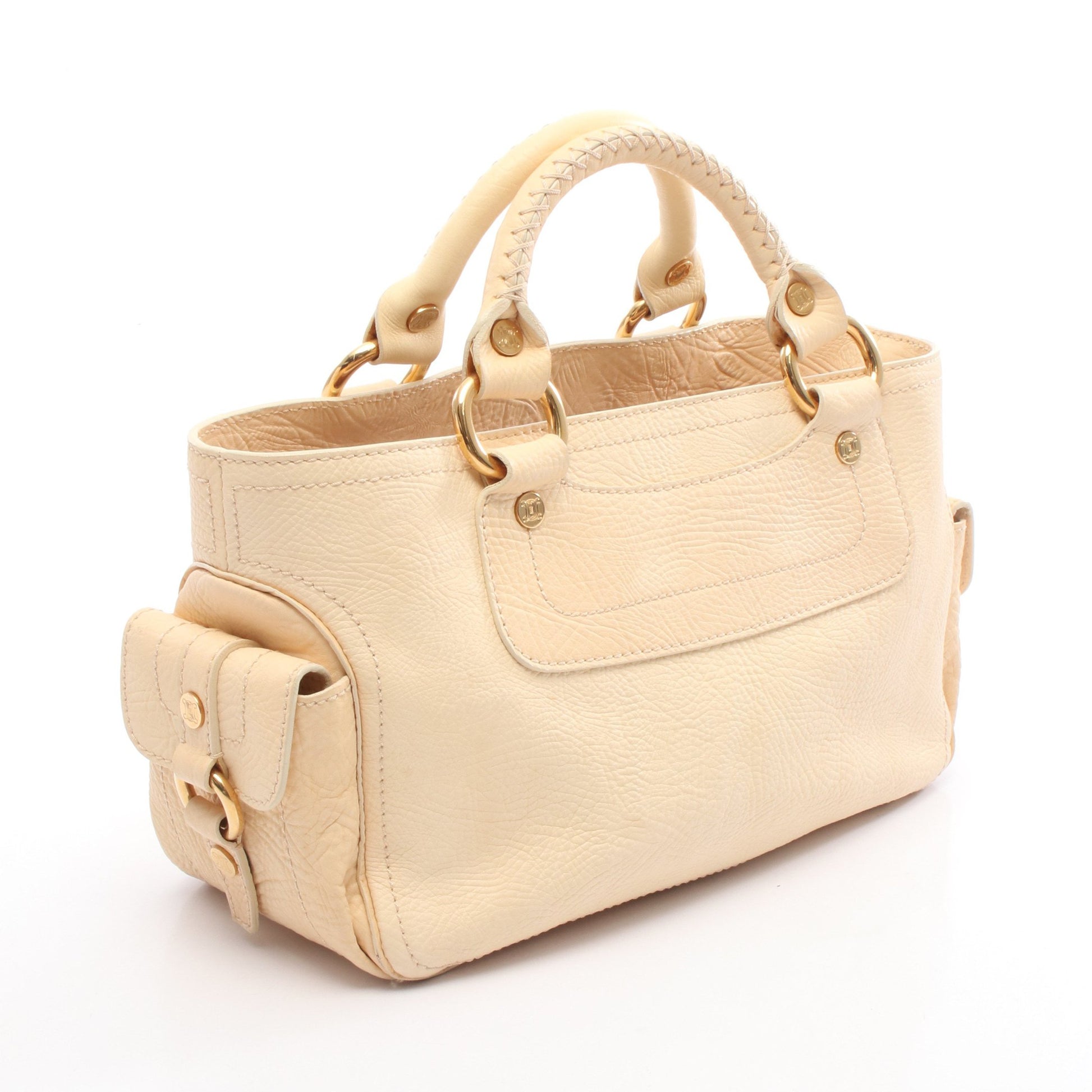ブギーバッグ マカダム ハンドバッグ トートバッグ レザー ライトベージュ セリーヌ バッグ CELINE