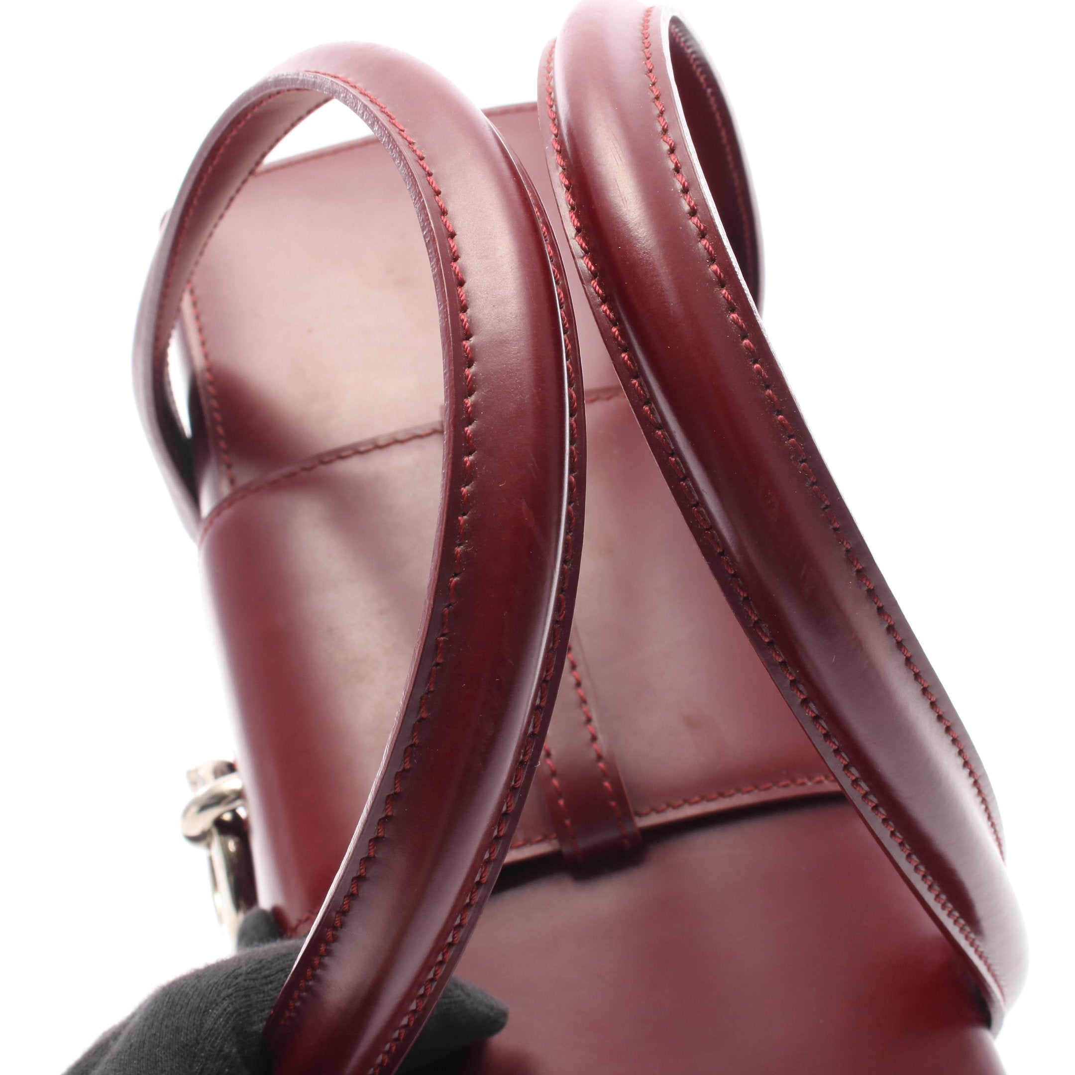 パンテール ハンドバッグ レザー ボルドー カルティエ – RECLO