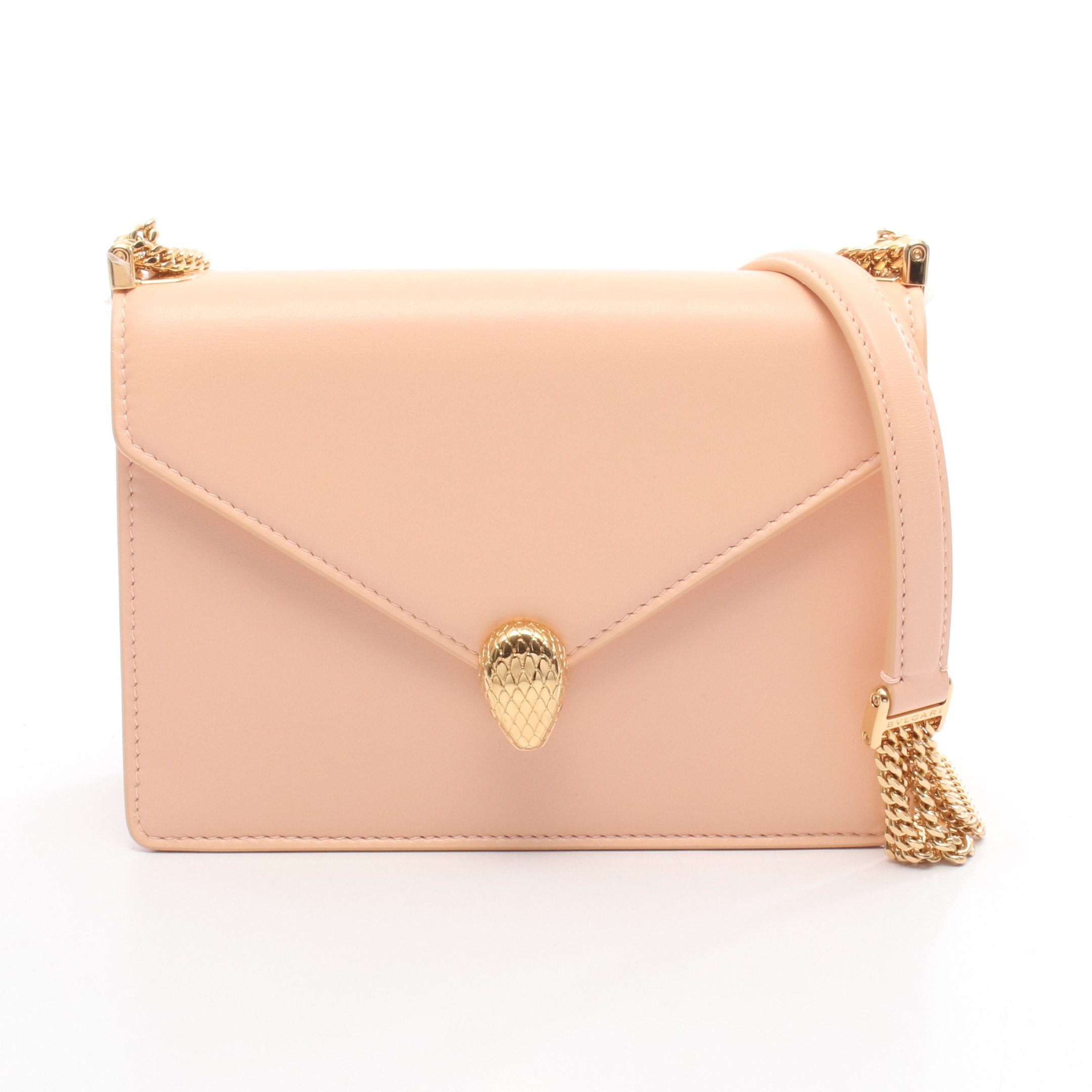 セルペンティ フォーエバー チェーンショルダーバッグ レザー ピンク