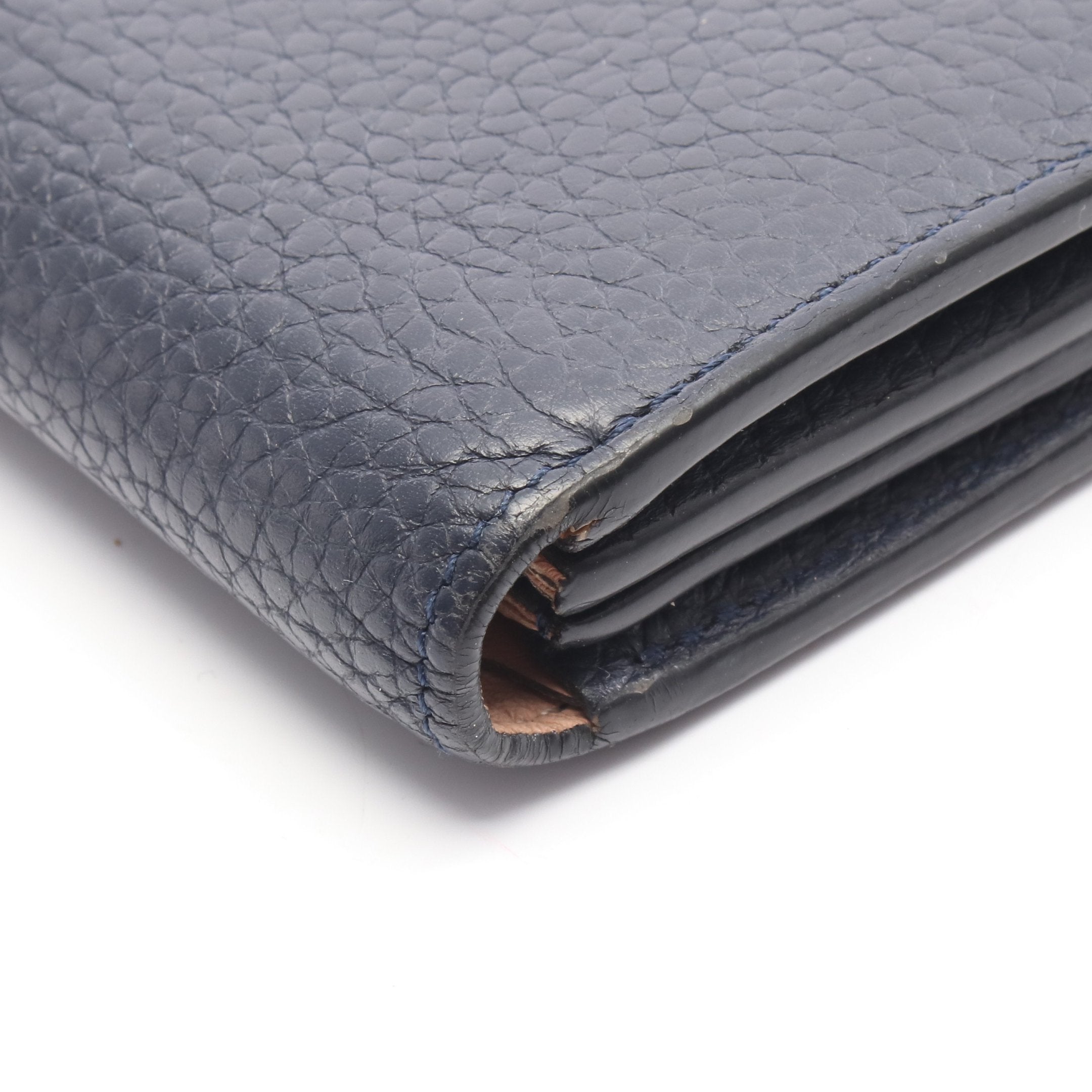 ポルトフォイユ コメット ブルーマリーヌ L字ファスナー長財布