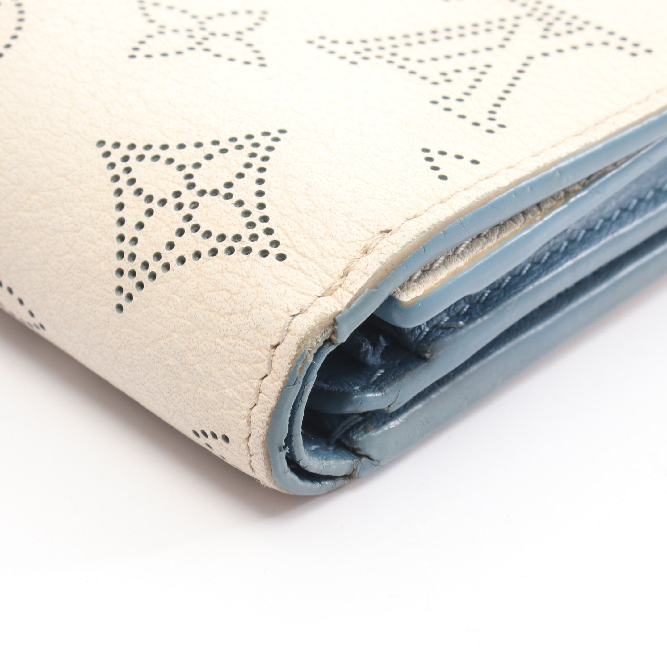 ポルトフォイユ イリス コンパクト マヒナ スノー 二つ折り財布 レザー