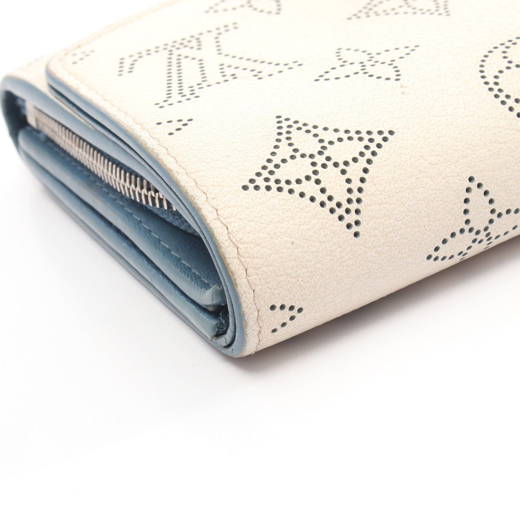 ポルトフォイユ イリス コンパクト マヒナ スノー 二つ折り財布 レザー