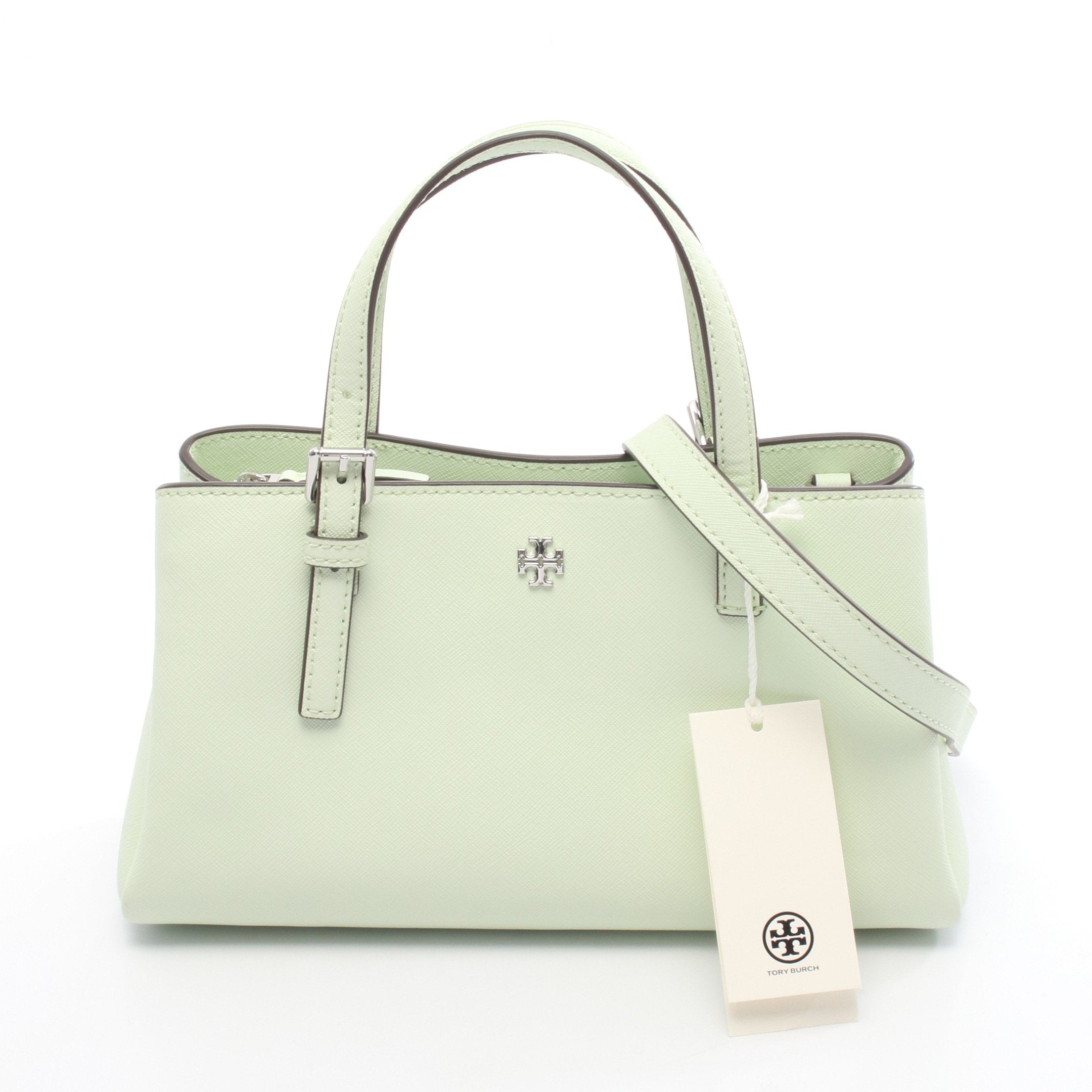 EMERSON MINI TOTE ハンドバッグ レザー ライトグリーン 2WAY