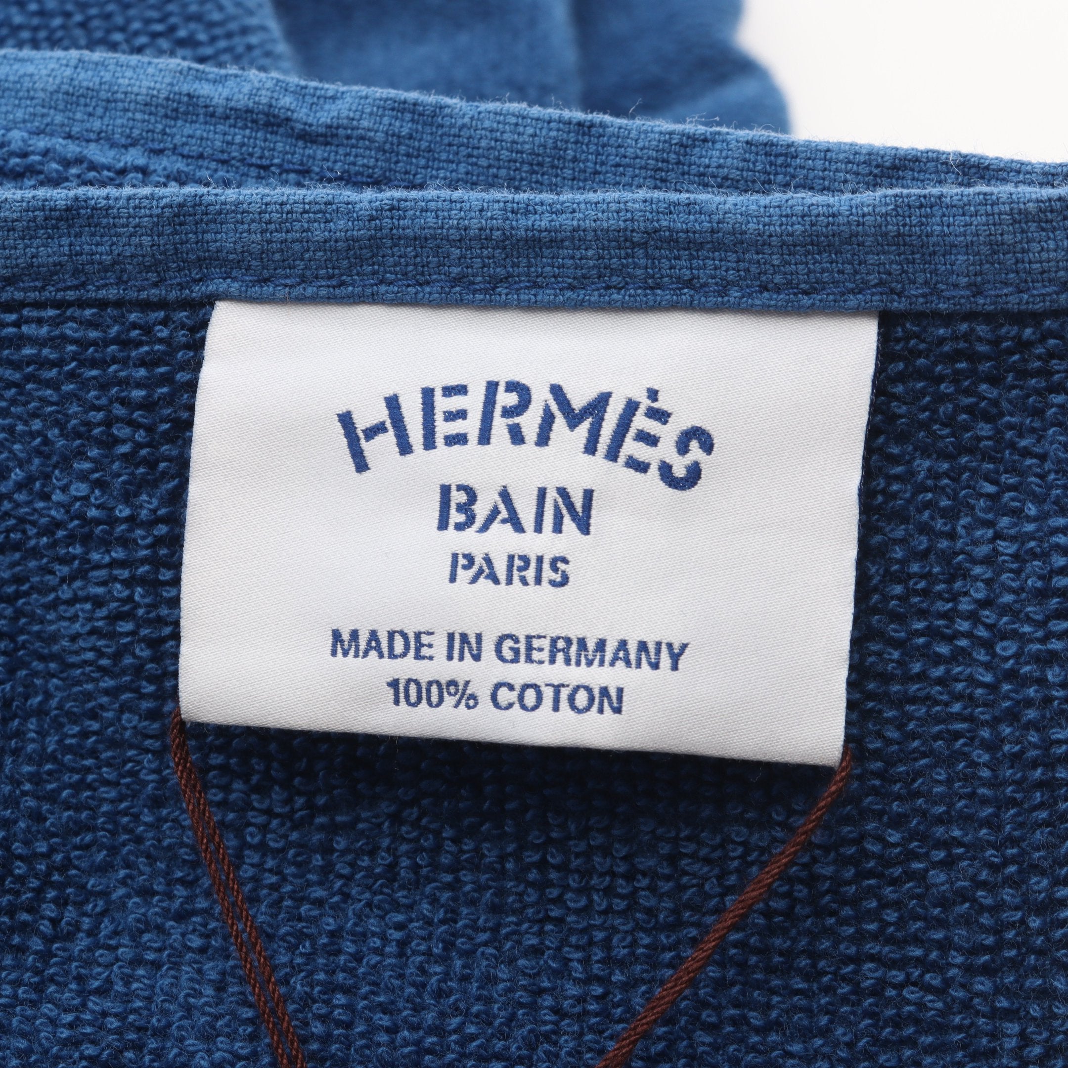 ビーチタオル ヨッティングPM HERMES BAIN タオル コットン ブルー