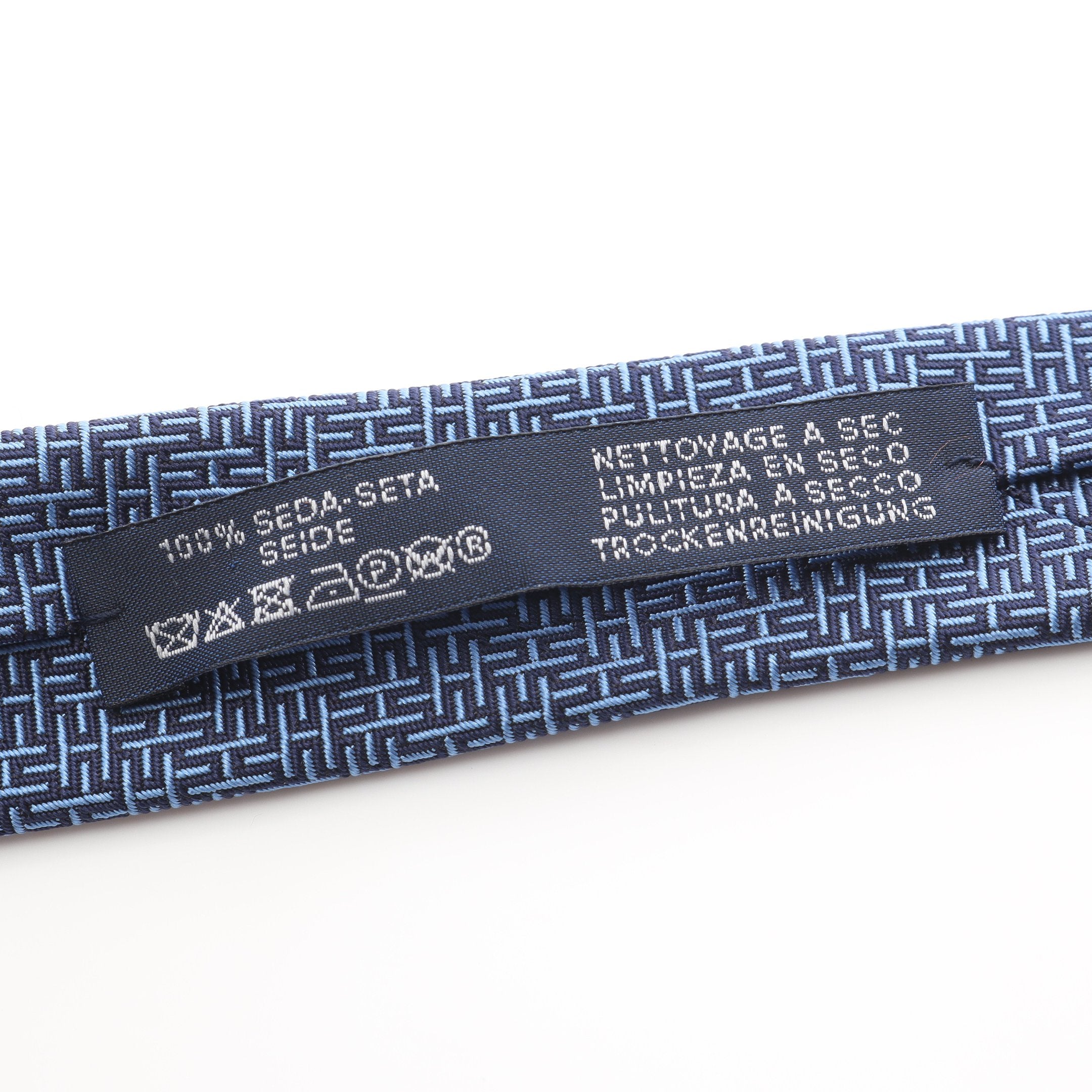 専用　HERMES ダークブルー ネクタイ 100%シルク 美品 HERMES ネクタイ シルク 100% 7618 TA メンズ エルメス – Rehello