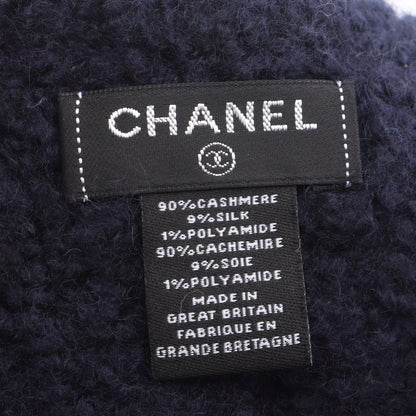 ココマーク マフラー カシミヤ シルク ネイビー シャネル 財布・小物 CHANEL