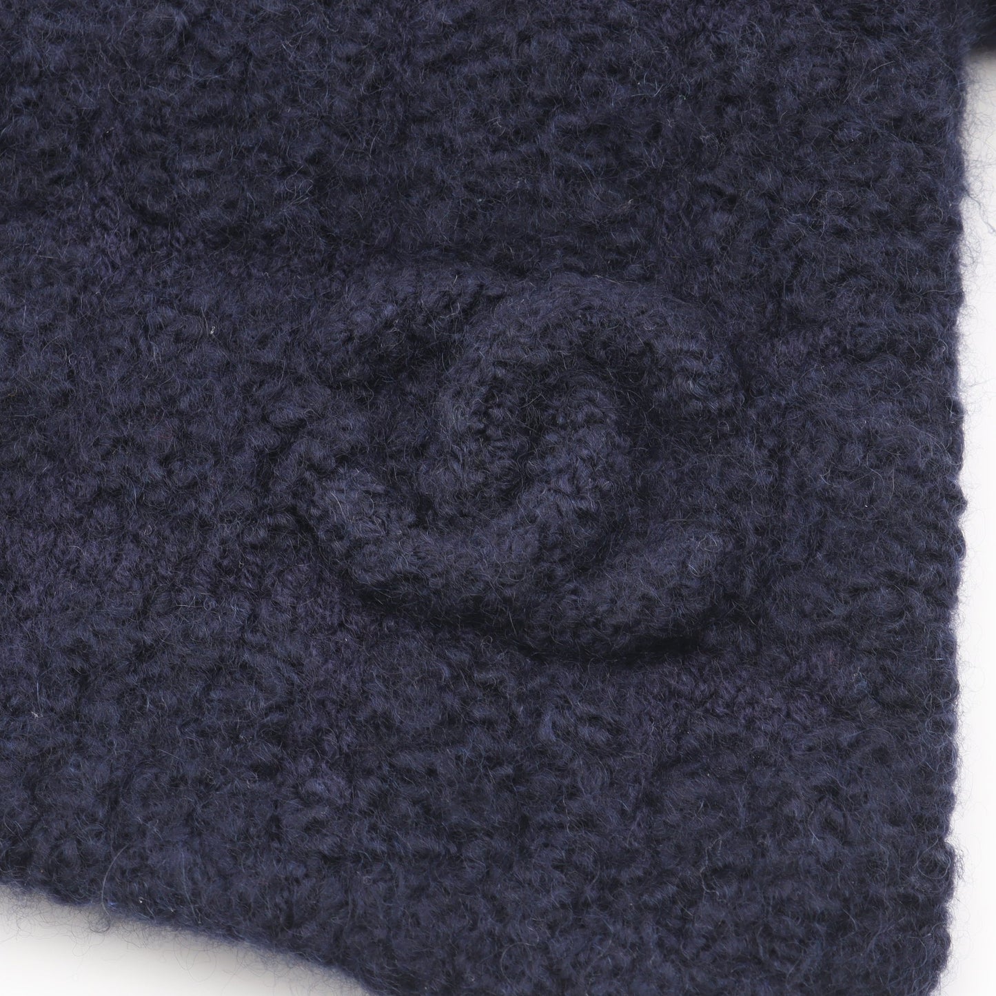 ココマーク マフラー カシミヤ シルク ネイビー シャネル 財布・小物 CHANEL