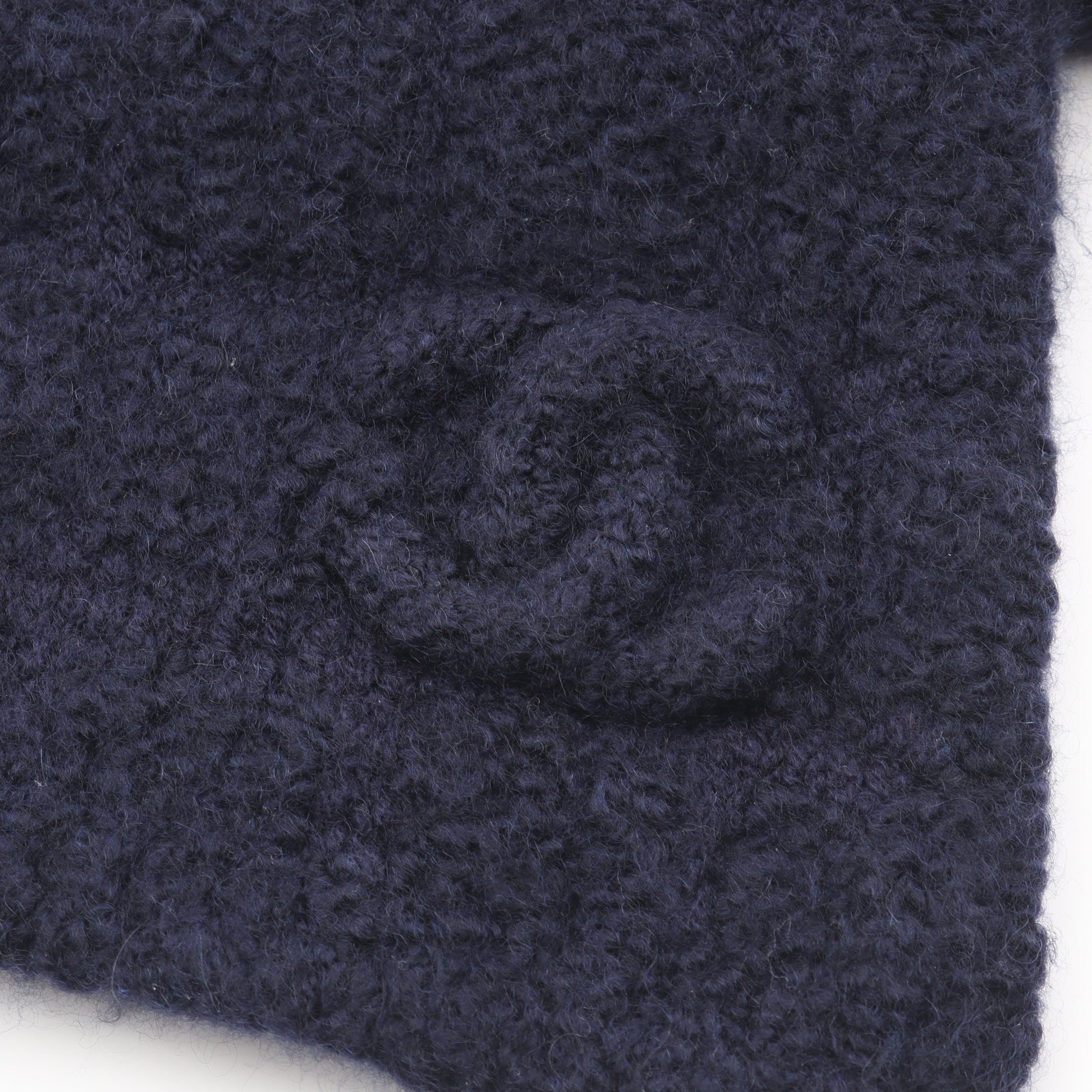 ココマーク マフラー カシミヤ シルク ネイビー シャネル 財布・小物 CHANEL