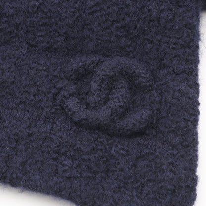 ココマーク マフラー カシミヤ シルク ネイビー シャネル 財布・小物 CHANEL