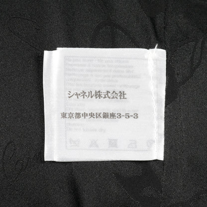 ココマークボタン ツイード コート コットン ブラック ダブルブレスト シャネル アウター CHANEL