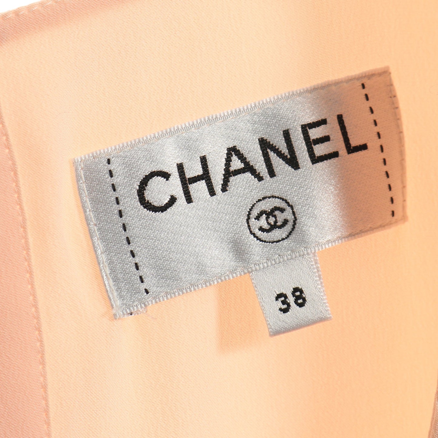 ブラウス ノースリーブ シルク ピンクベージュ シャネル トップス CHANEL