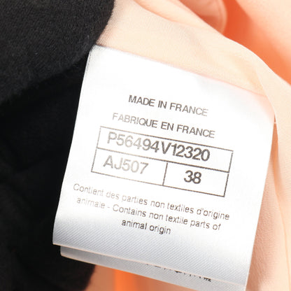 ブラウス ノースリーブ シルク ピンクベージュ シャネル トップス CHANEL