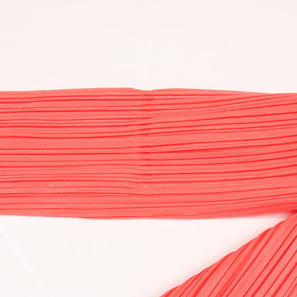 プリーツ ブラウス コーラルピンク フード付き プリーツプリーズ トップス PLEATS PLEASE