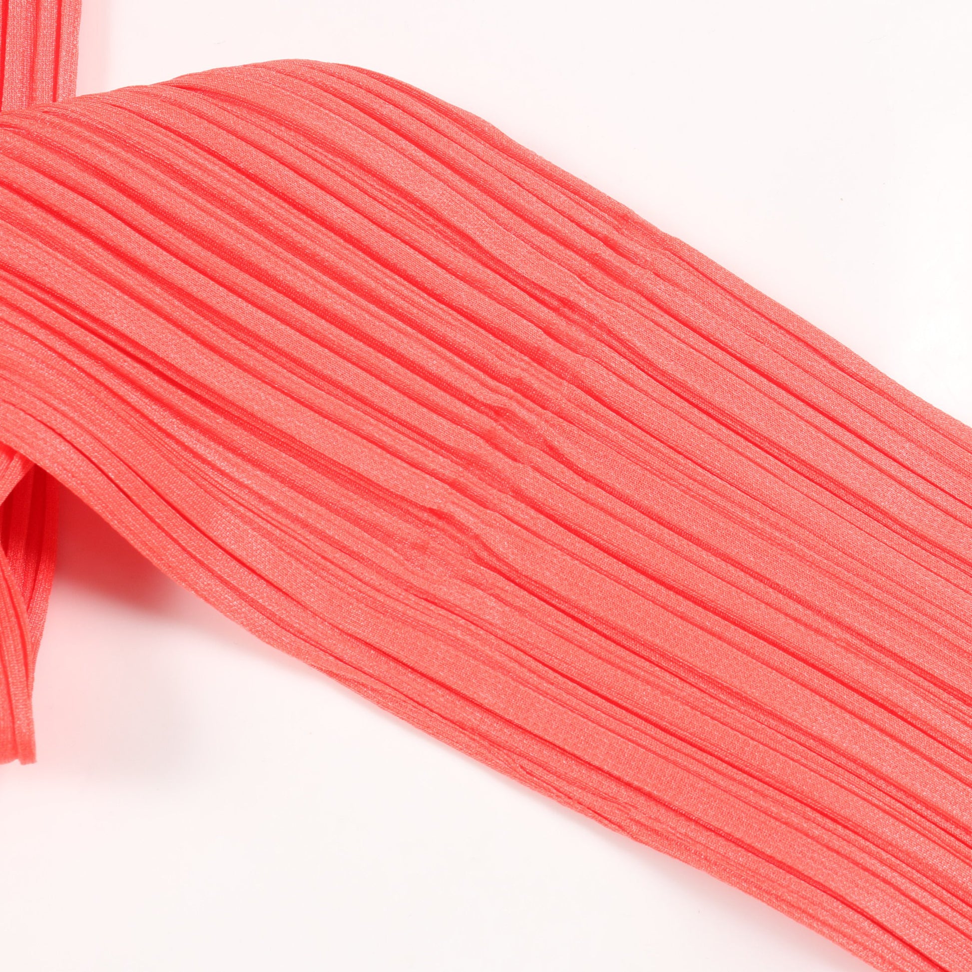 プリーツ ブラウス コーラルピンク フード付き プリーツプリーズ トップス PLEATS PLEASE
