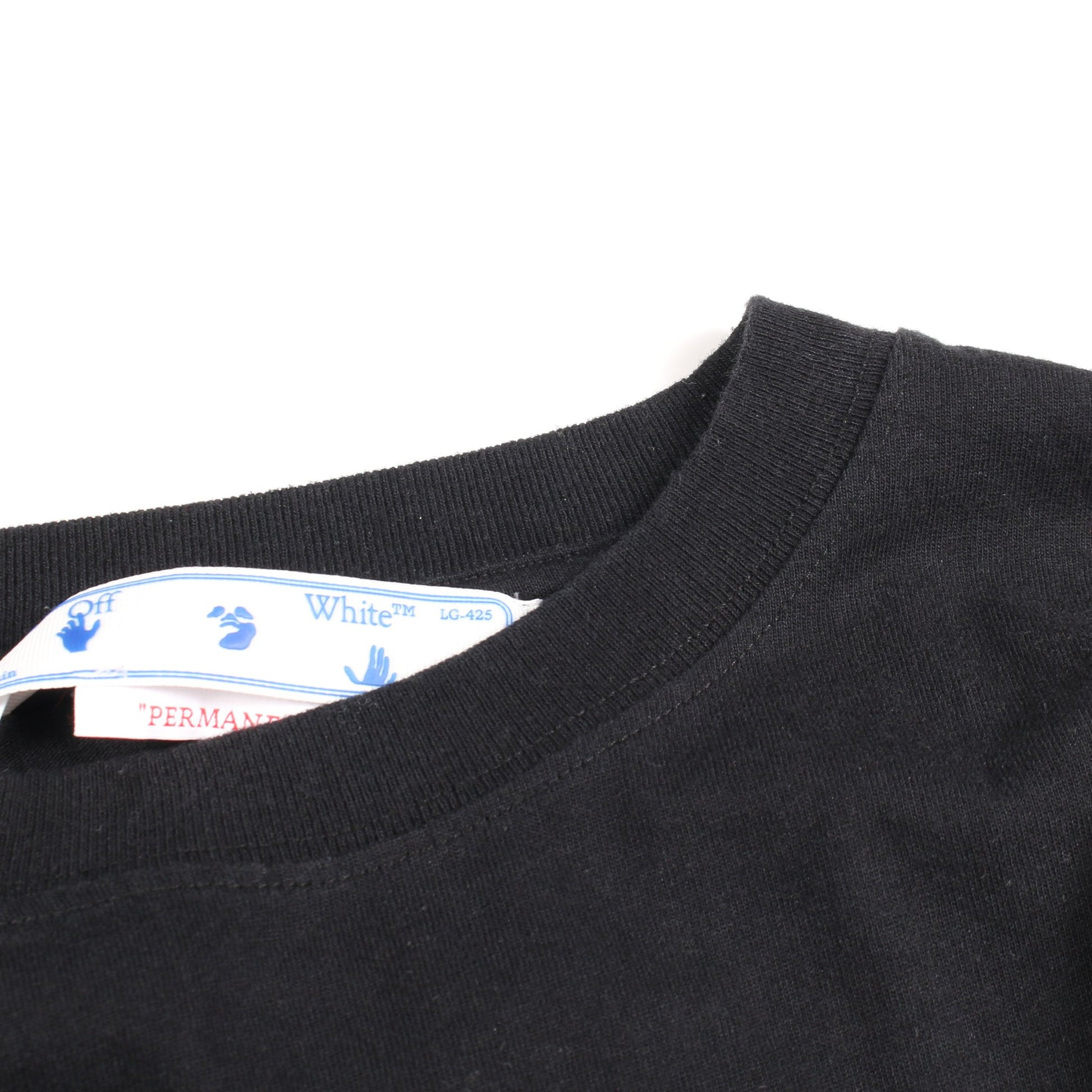 Caravaggio Lute Slim 半袖Tシャツ クルーネック コットン ブラック オフホワイト トップス OFF-WHITE