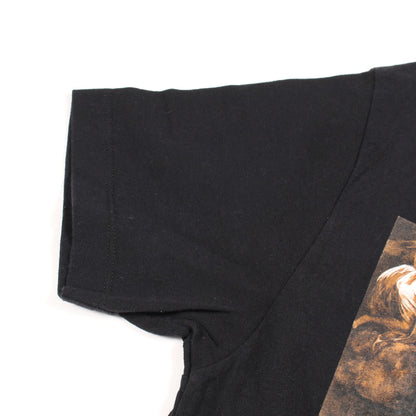 Caravaggio Lute Slim 半袖Tシャツ クルーネック コットン ブラック オフホワイト トップス OFF-WHITE