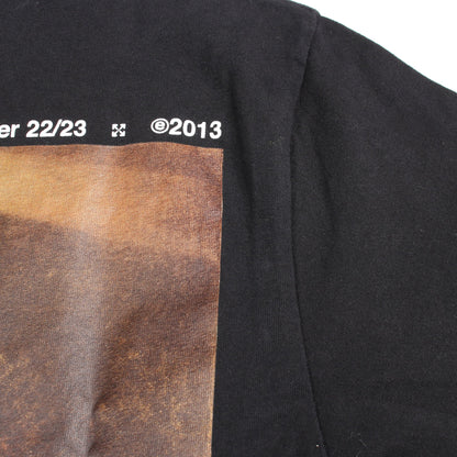 Caravaggio Lute Slim 半袖Tシャツ クルーネック コットン ブラック オフホワイト トップス OFF-WHITE