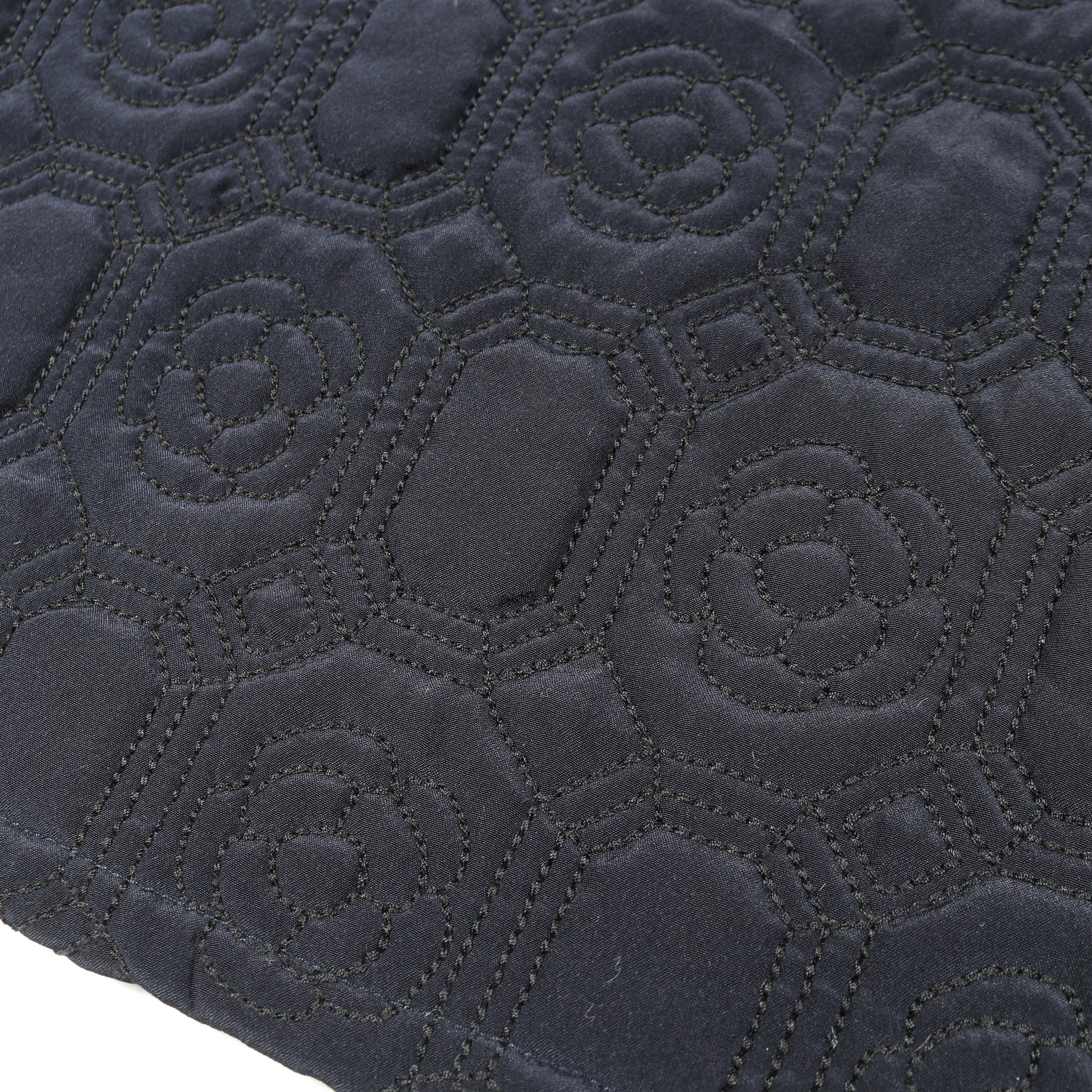 カメリア トップス ノースリーブ シルク ネイビー シャネル トップス CHANEL