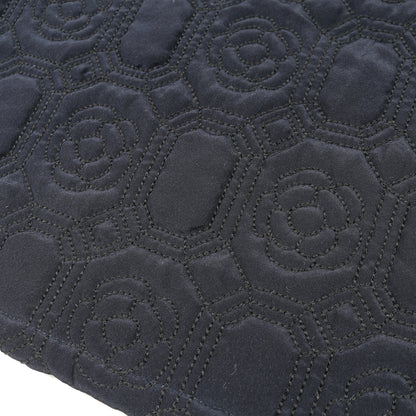 カメリア トップス ノースリーブ シルク ネイビー シャネル トップス CHANEL