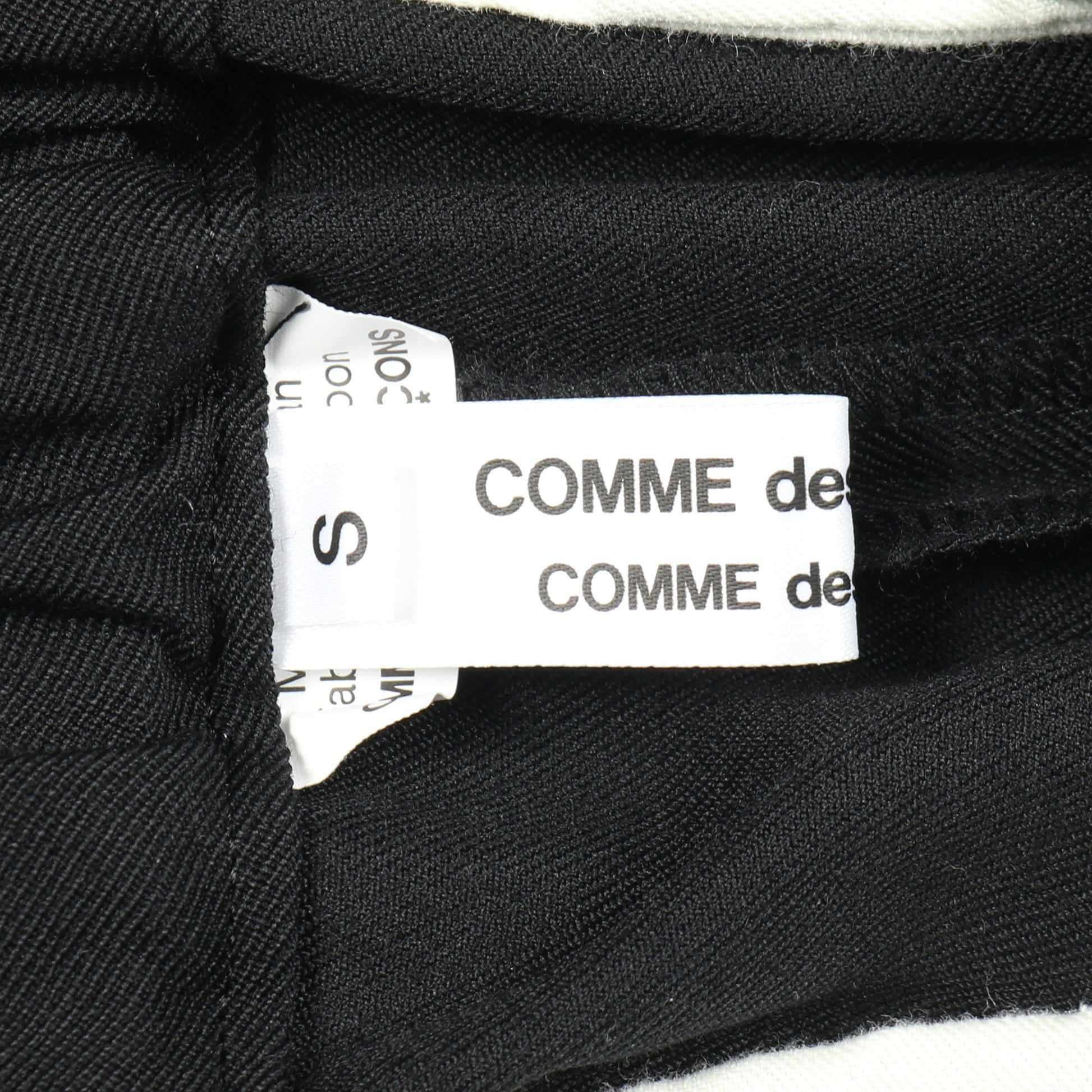 クロップド パンツ ウール ブラック コムデギャルソンコムデギャルソン ボトムス Comme des Garcons Comme des Garcons