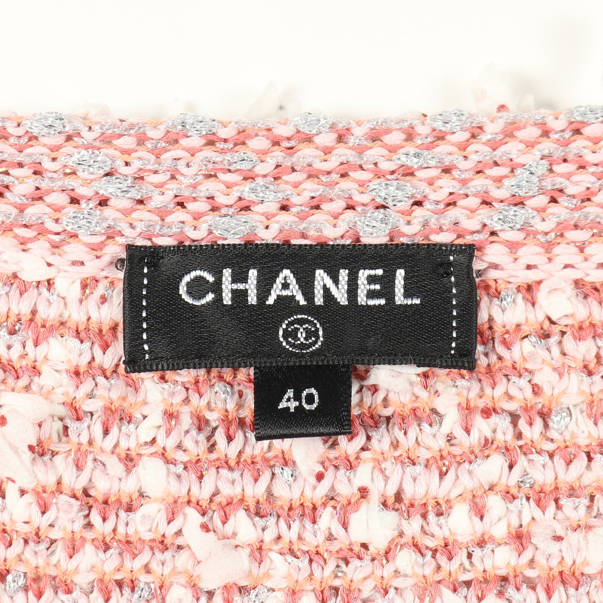 ココマークボタン ツイード ジャケット コットン ナイロン ライトピンク ホワイト シャネル アウター CHANEL