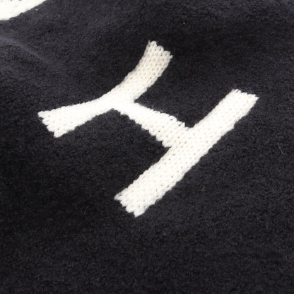 ココマーク ロゴ マフラー カシミヤ ウール シルク ブラック アイボリー シャネル 財布・小物 CHANEL