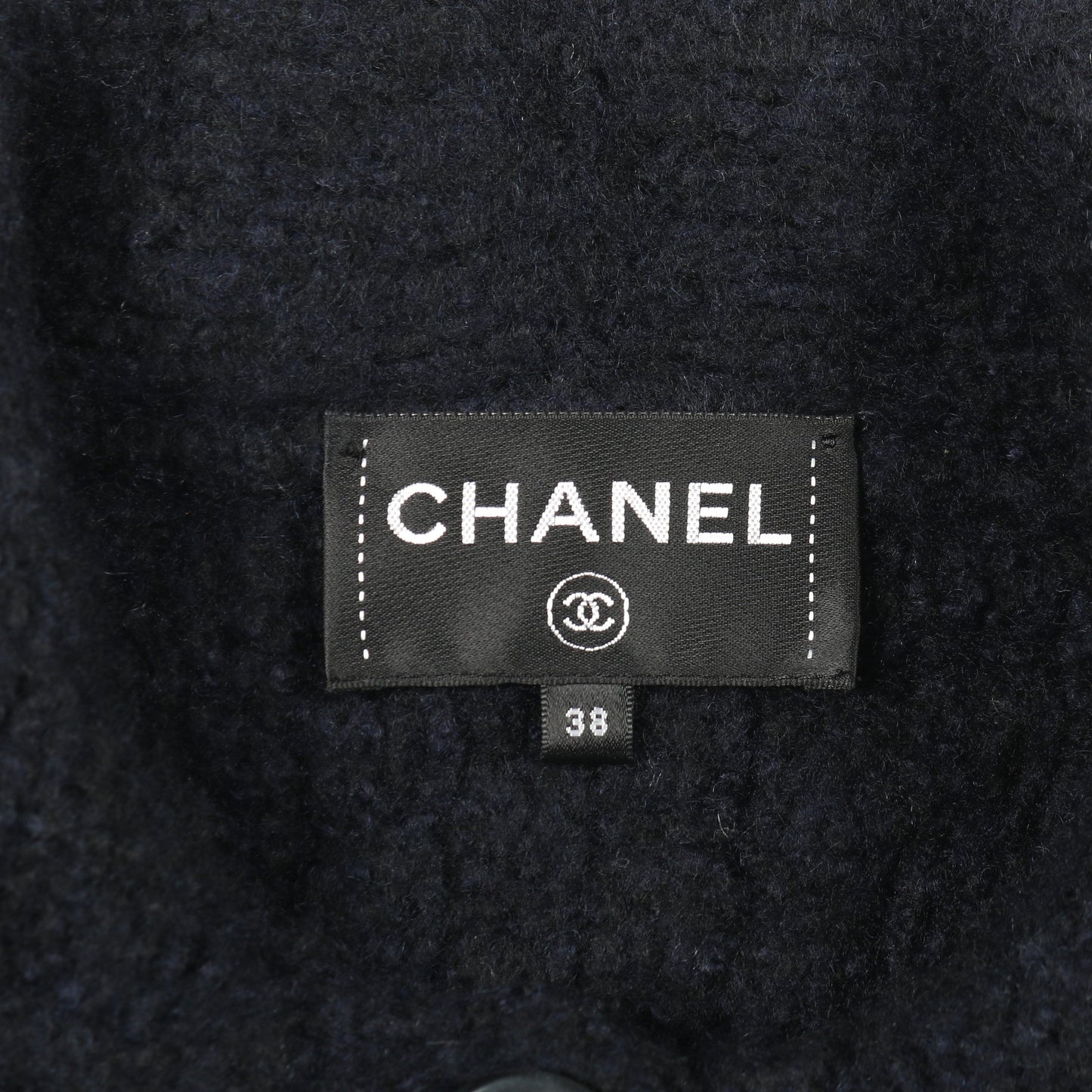 ココマークボタン ニット コート カシミヤ シルク ネイビー シャネル アウター CHANEL