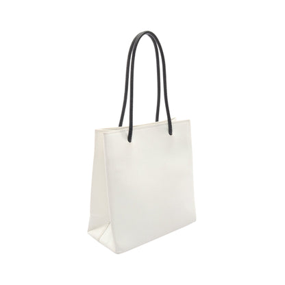 ショッピングトート XXS ハンドバッグ PVC レザー ホワイト ブラック バレンシアガ バッグ BALENCIAGA