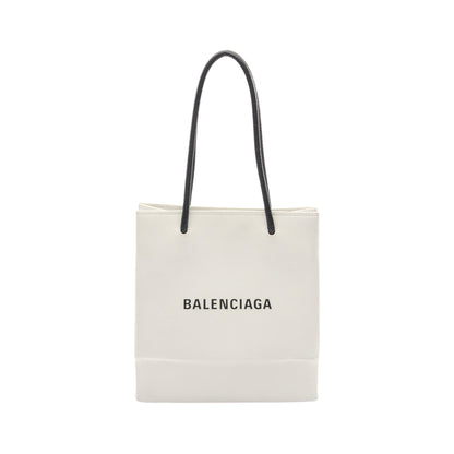 ショッピングトート XXS ハンドバッグ PVC レザー ホワイト ブラック バレンシアガ バッグ BALENCIAGA