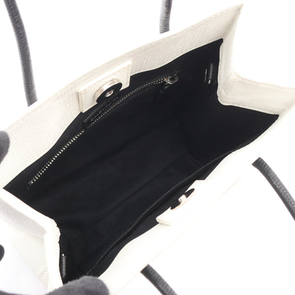 ショッピングトート XXS ハンドバッグ PVC レザー ホワイト ブラック バレンシアガ バッグ BALENCIAGA