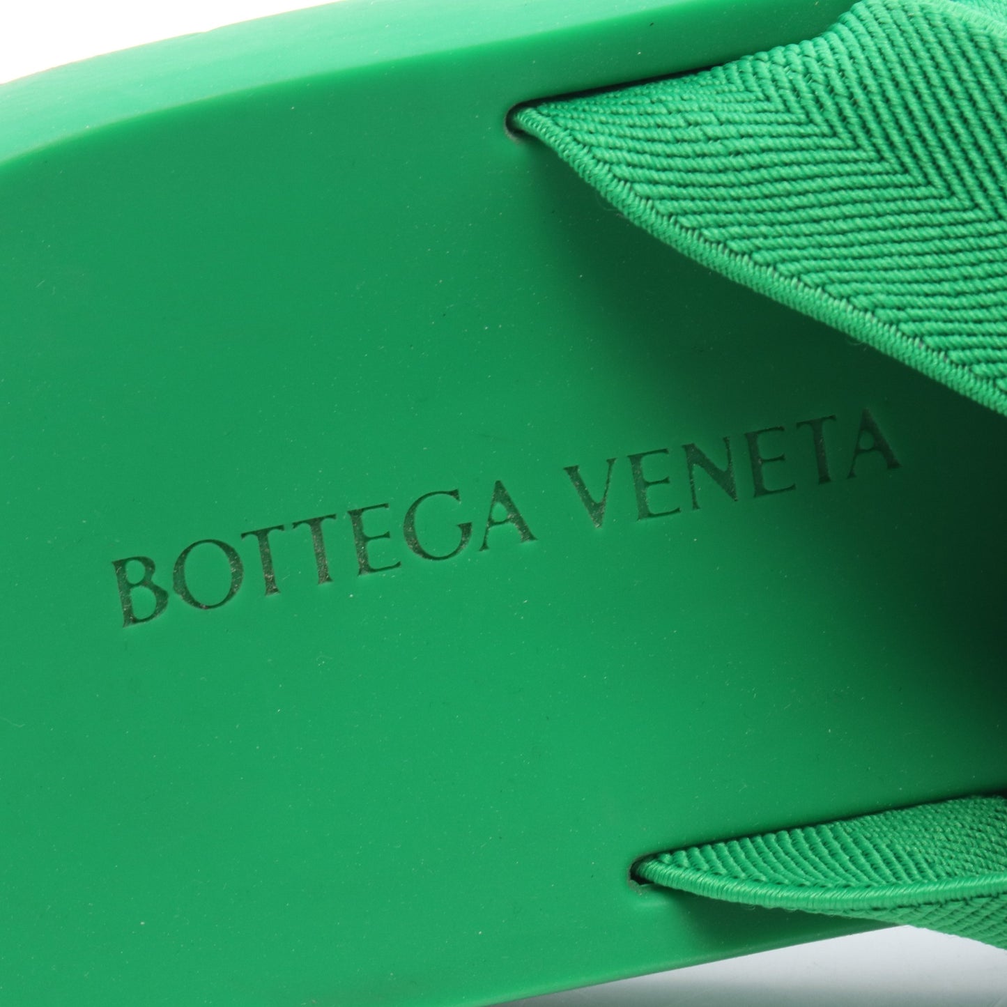 INTRECCIATO STARFISH スライドサンダル ファブリック グリーン ボッテガヴェネタ シューズ BOTTEGA VENETA